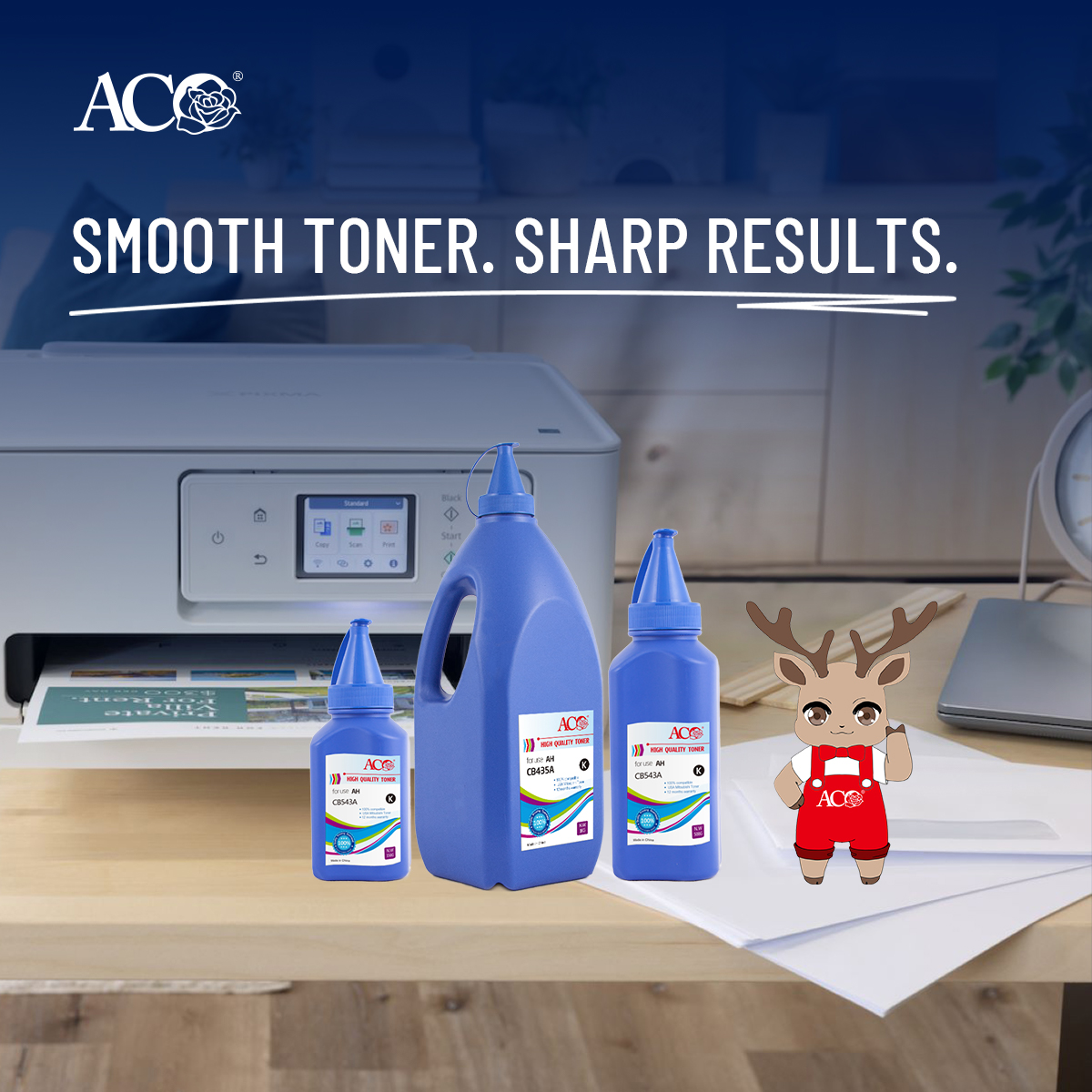 ACO toner powder for smooth printing performance and reliable printing consumables solutions