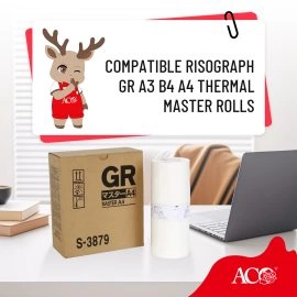 Compatible Risograph GR Thermal Master Rolls – A3 / B4 / A4
