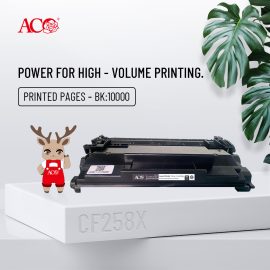 ACO CF258X High Yield Toner Cartridge | High-Volume Office Printing Solution