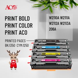 ACO Compatible Toner Cartridge for HP 206A Series – W2110A W2111A W2112A W2113A