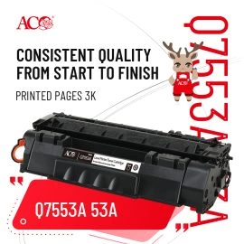 Совместимый тонер-картридж ACO Q7553A 53A | Надежное решение для печати черным цветом