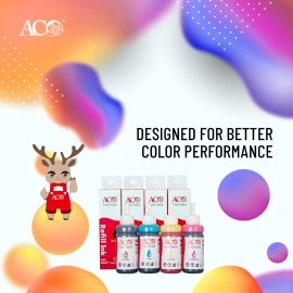 Раствор для пополнения чернил ACO | Высококачественные цветные чернила для профессиональной печати