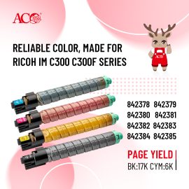 ACO Compatible Toner Cartridge for Ricoh IM C300/C300F Series